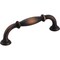 Jeffrey Alexander 96 mm Center-to-Center Brushed Oil Rubbed Bronze Tiffany Cabinet Pull 658-96DBAC - alternate 1